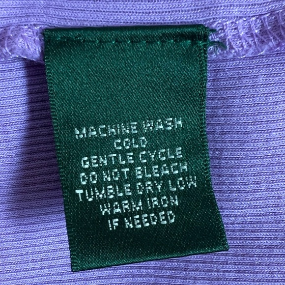 LAUREN RALPH LAUREN Purple Ruffled Women's Top/size M - Picture 10 of 10